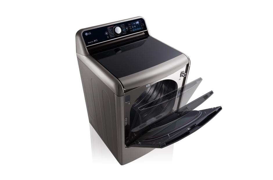 LG 9.0 Cu. Ft. Mega Large Capacity TurboSteam™ Dryer With EasyLoad™ Door, DLEX7700VE, thumbnail 2