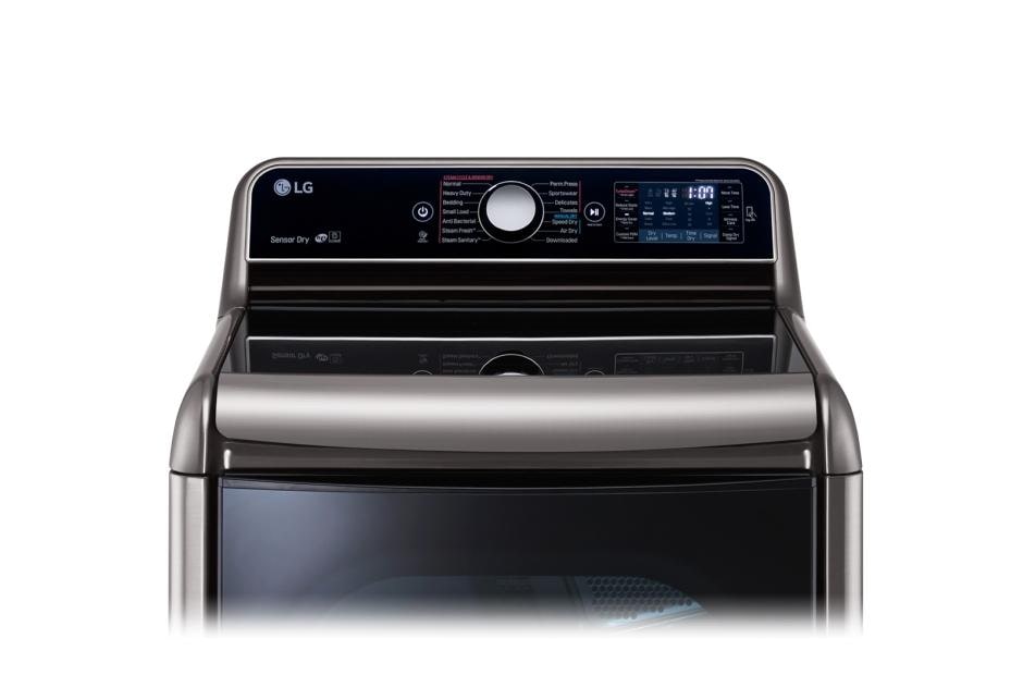 LG 9.0 Cu. Ft. Mega Large Capacity TurboSteam™ Dryer With EasyLoad™ Door, DLEX7700VE, thumbnail 7