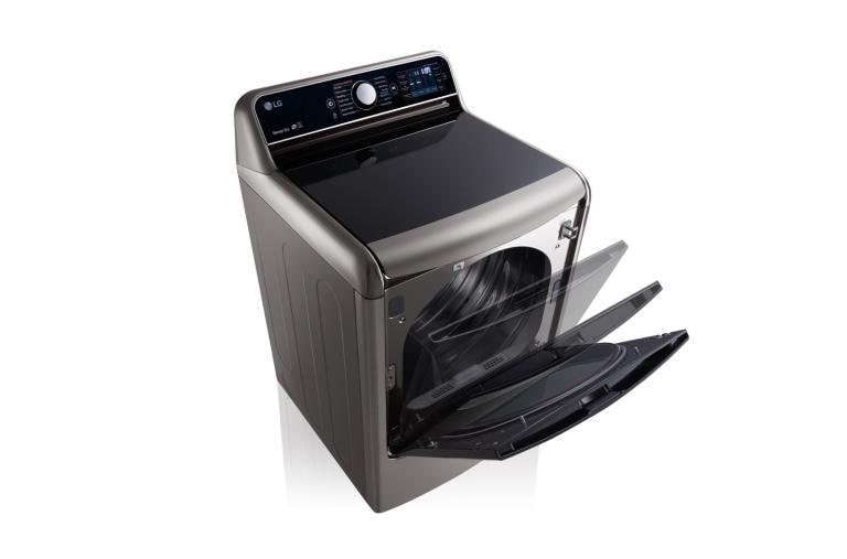 LG 9.0 Cu. Ft. Mega Large Capacity TurboSteam™ Dryer With EasyLoad™ Door, DLEX7700VE, thumbnail 2