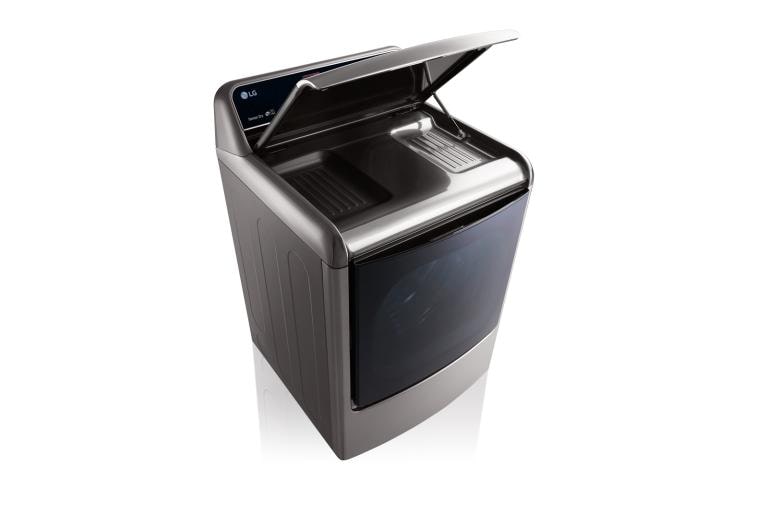 LG 9.0 Cu. Ft. Mega Large Capacity TurboSteam™ Dryer With EasyLoad™ Door, DLEX7700VE, thumbnail 4