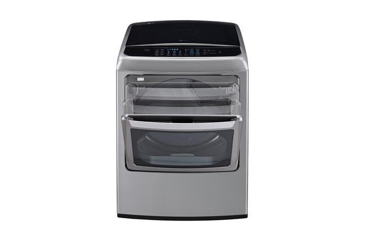 LG 7.3 cu. ft. Ultra Large Capacity High Efficiency Front Control SteamDryer™ w/ EasyLoad™ Door, DLEY1701VE, thumbnail 3