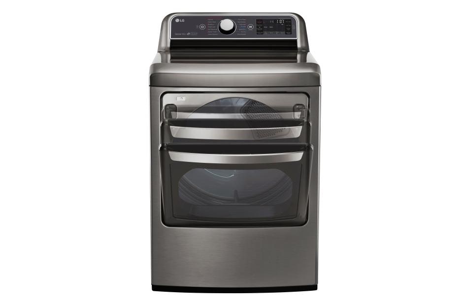 LG 7.3 cu. ft. Ultra Large Capacity TurboSteam™ Electric Dryer with EasyLoad™ Door, DLEX7600VE, thumbnail 2