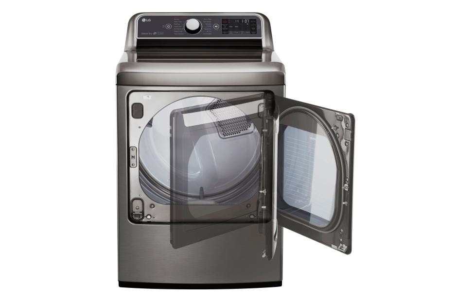 LG 7.3 cu. ft. Ultra Large Capacity TurboSteam™ Electric Dryer with EasyLoad™ Door, DLEX7600VE, thumbnail 3