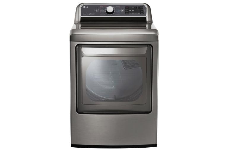 LG 7.3 cu. ft. Ultra Large Capacity TurboSteam™ Electric Dryer with EasyLoad™ Door, DLEX7600VE, thumbnail 1