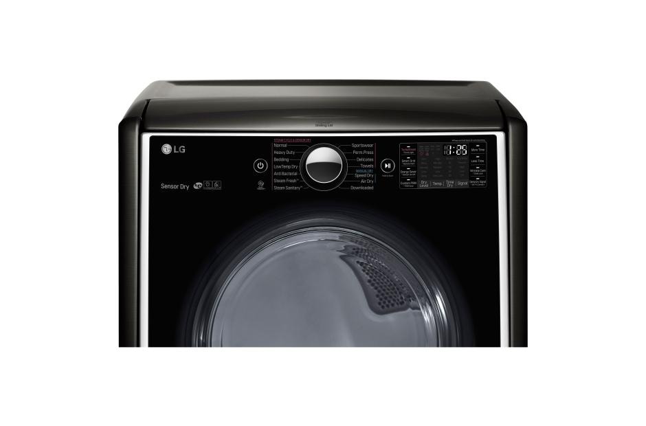LG 7.4 cu.ft. Ultra Large Capacity TurboSteam™ Gas Dryer w/ On-Door Control Panel, DLGX5006K, thumbnail 4