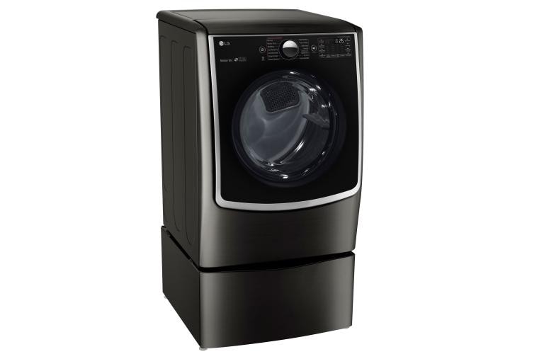 LG 7.4 cu.ft. Ultra Large Capacity TurboSteam™ Gas Dryer w/ On-Door Control Panel, DLGX5006K, thumbnail 2