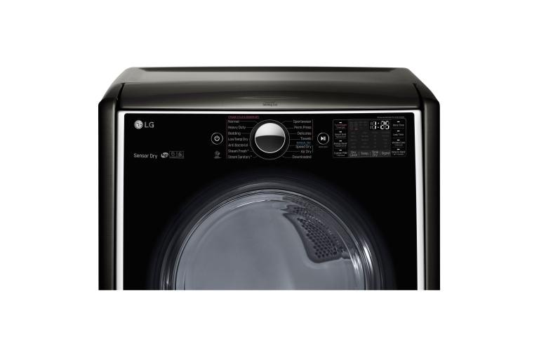 LG 7.4 cu.ft. Ultra Large Capacity TurboSteam™ Gas Dryer w/ On-Door Control Panel, DLGX5006K, thumbnail 4