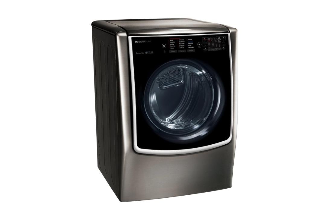 LG SIGNATURE 9.0 cu. ft. Large Smart wi-fi Enabled Gas Dryer w/ TurboSteam™ , DLGX9501K, thumbnail 4