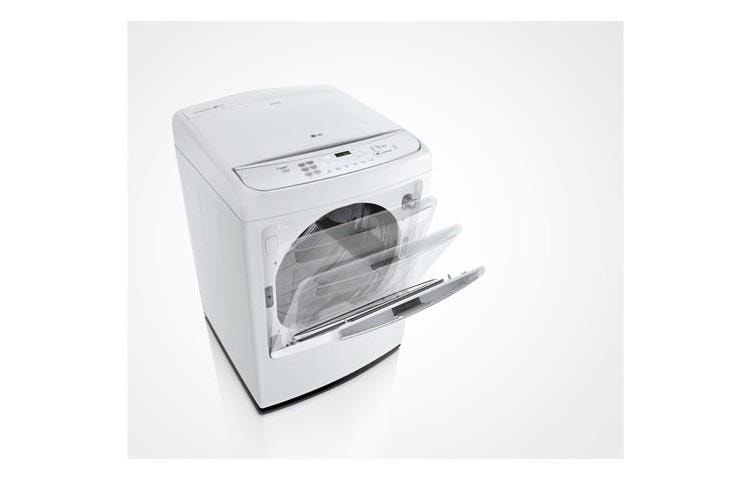 LG 7.3 cu. ft. Ultra Large Capacity High Efficiency Front Control SteamDryer™ w/ EasyLoad™ Door, DLGY1702WE, thumbnail 6