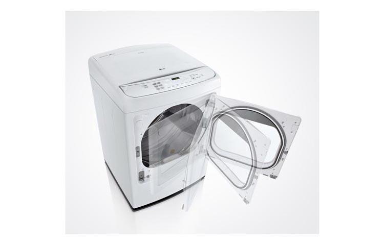 LG 7.3 cu. ft. Ultra Large Capacity High Efficiency Front Control SteamDryer™ w/ EasyLoad™ Door, DLGY1702WE, thumbnail 7