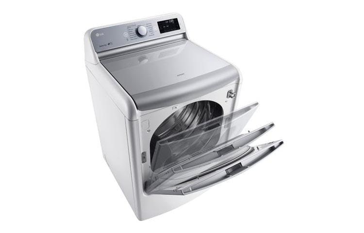 LG 9.0 cu.ft. Mega Capacity TurboSteam™ Dryer with EasyLoad™ Door, DLGX7701WE, thumbnail 6