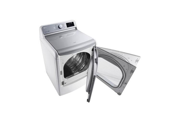 LG 9.0 cu.ft. Mega Capacity TurboSteam™ Dryer with EasyLoad™ Door, DLGX7701WE, thumbnail 7