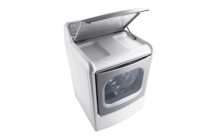 LG 9.0 cu.ft. Mega Capacity TurboSteam™ Dryer with EasyLoad™ Door, DLGX7701WE, thumbnail 8