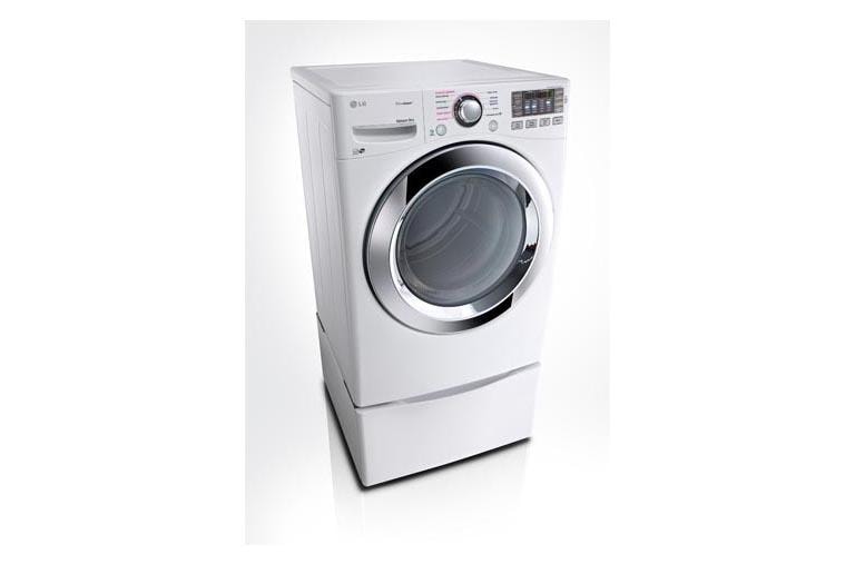 LG 7.4 cu. ft. Ultra Large Capacity SteamDryer™ w/ NFC Tag On (Gas), DLGX3371W, thumbnail 3