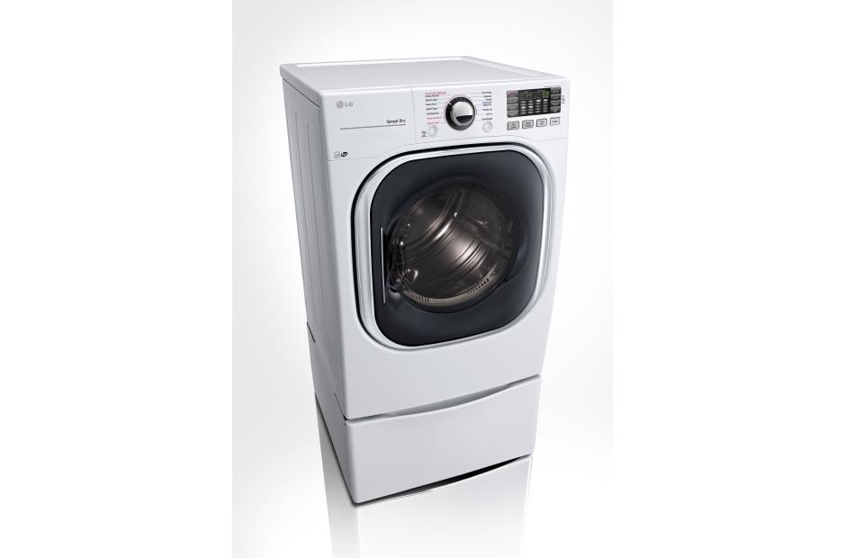 LG 7.4 cu. ft. Ultra Large Capacity TurboSteam™ Gas Dryer, DLGX4371W, thumbnail 3