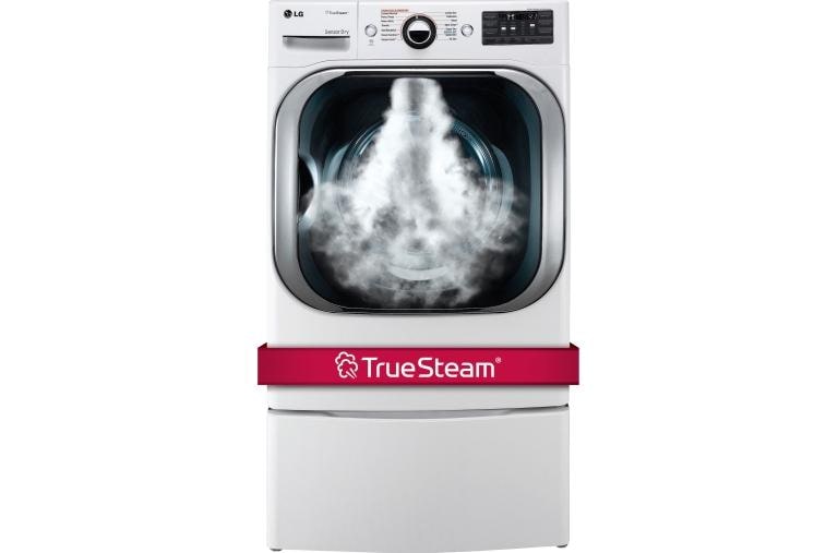 LG 9.0 cu. ft. Mega Capacity Gas Dryer w/ Steam™ Technology, DLGX8101W, thumbnail 1