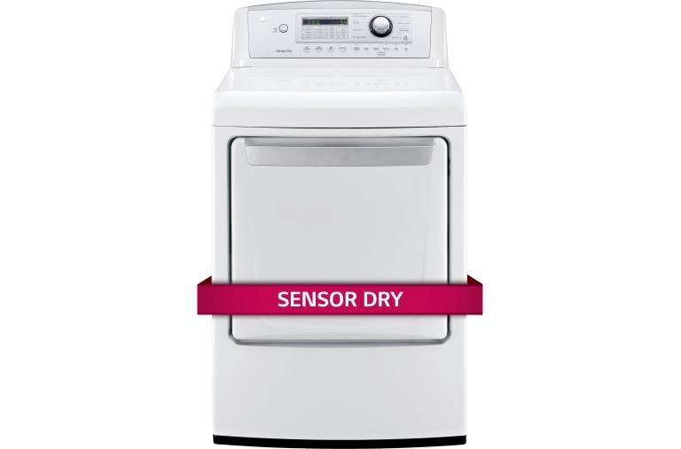 LG 7.3 cu. ft. Ultra Large High Efficiency Gas Dryer w/ Sensor Dry Technology, DLG4971WE, thumbnail 1