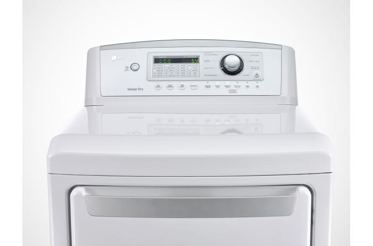 LG 7.3 cu. ft. Ultra Large High Efficiency Gas Dryer w/ Sensor Dry Technology, DLG4971WE, thumbnail 4