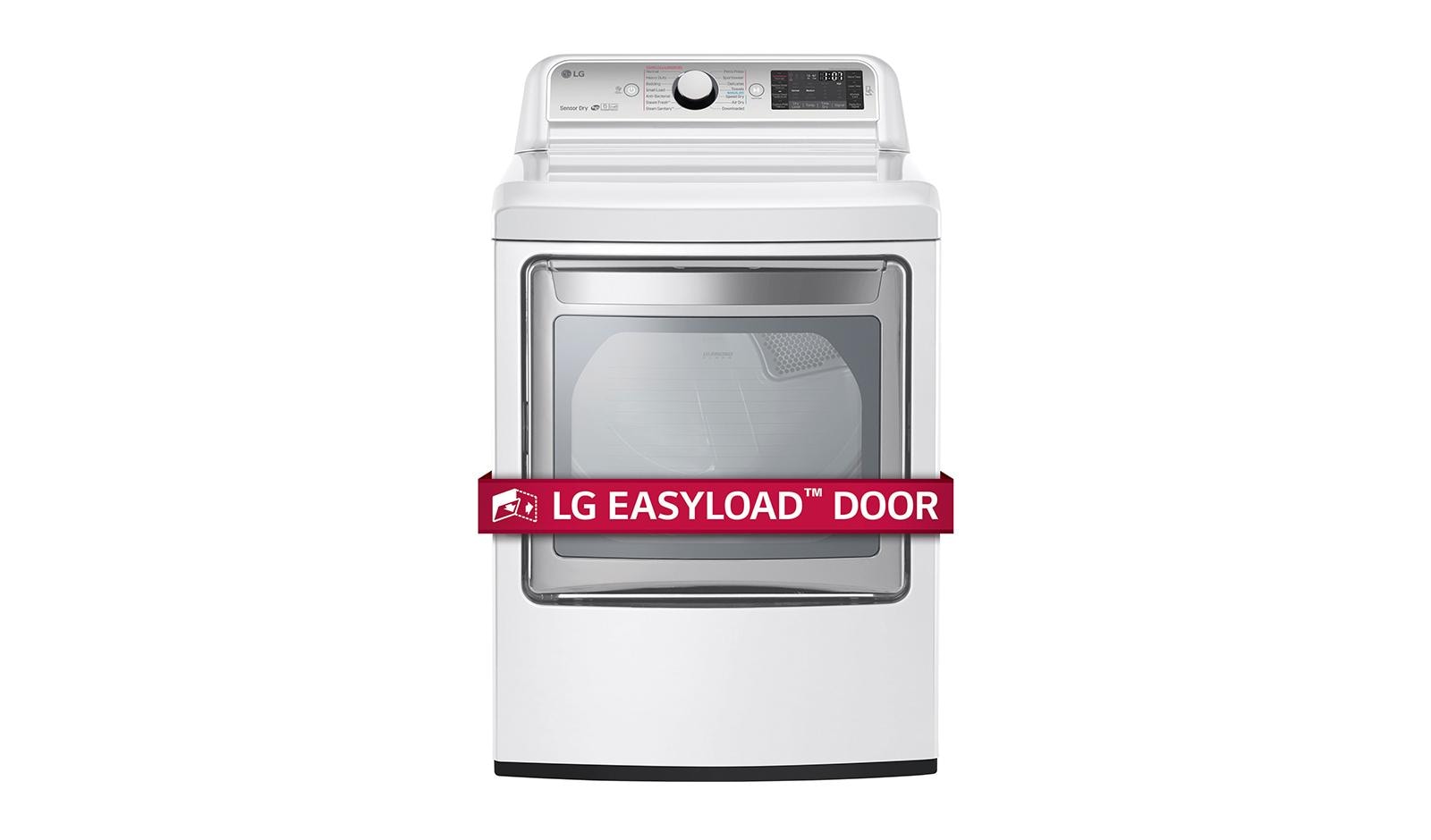 LG DLGX7601WE 7.3 cu. ft. Ultra Large Capacity TurboSteam™ Gas Dryer