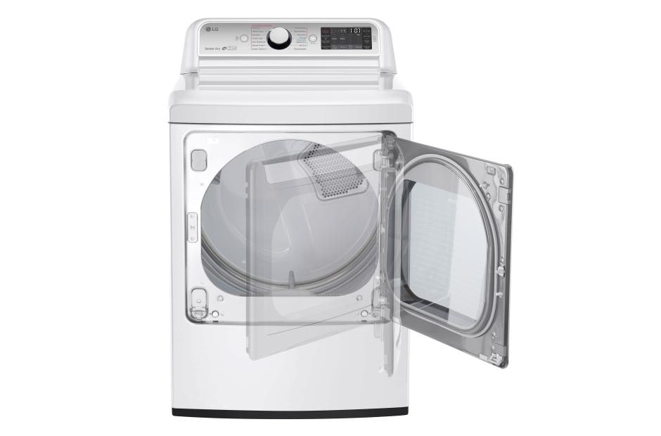 LG 7.3 cu. ft. Ultra Large Capacity TurboSteam™ Gas Dryer with EasyLoad™ Door, DLGX7601WE, thumbnail 4