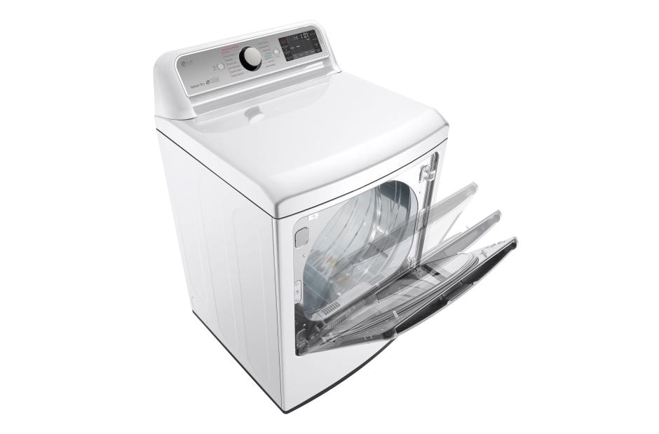 LG 7.3 cu. ft. Ultra Large Capacity TurboSteam™ Gas Dryer with EasyLoad™ Door, DLGX7601WE, thumbnail 7