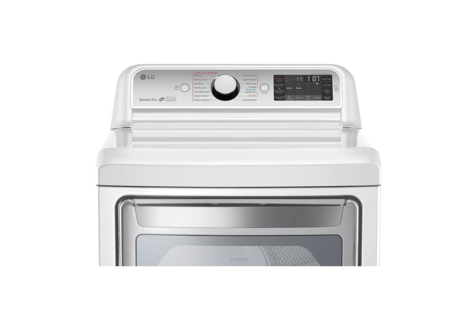 LG 7.3 cu. ft. Ultra Large Capacity TurboSteam™ Gas Dryer with EasyLoad™ Door, DLGX7601WE, thumbnail 9