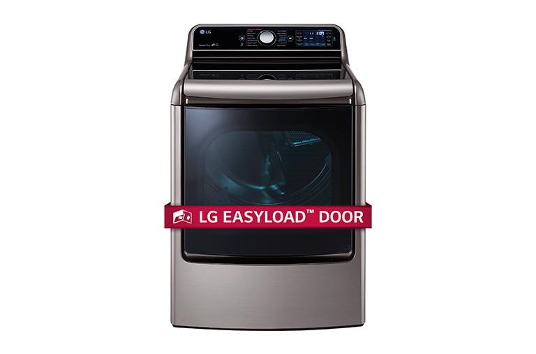 LG 9.0 cu.ft. Mega Capacity TurboSteam™ Dryer with EasyLoad™ Door, DLGX7701VE, thumbnail 1