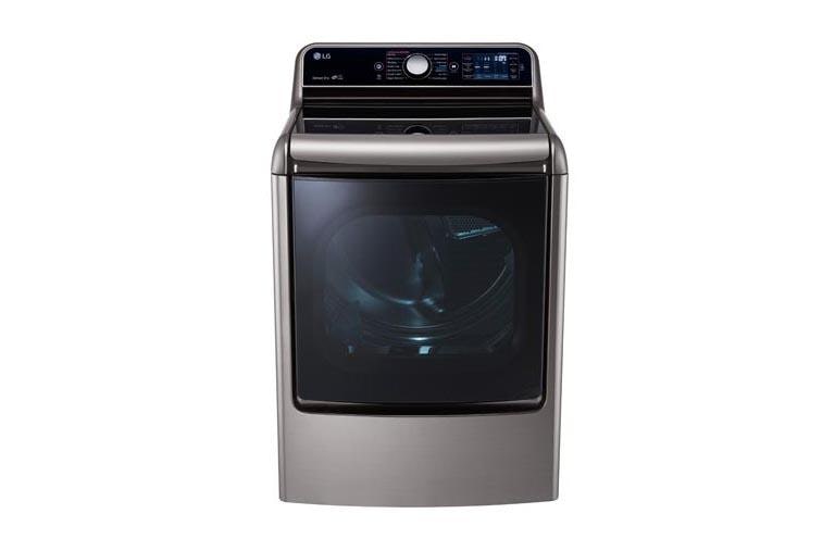 LG 9.0 cu.ft. Mega Capacity TurboSteam™ Dryer with EasyLoad™ Door, DLGX7701VE, thumbnail 2
