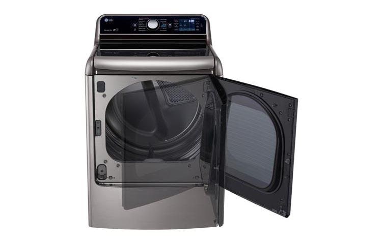 LG 9.0 cu.ft. Mega Capacity TurboSteam™ Dryer with EasyLoad™ Door, DLGX7701VE, thumbnail 5