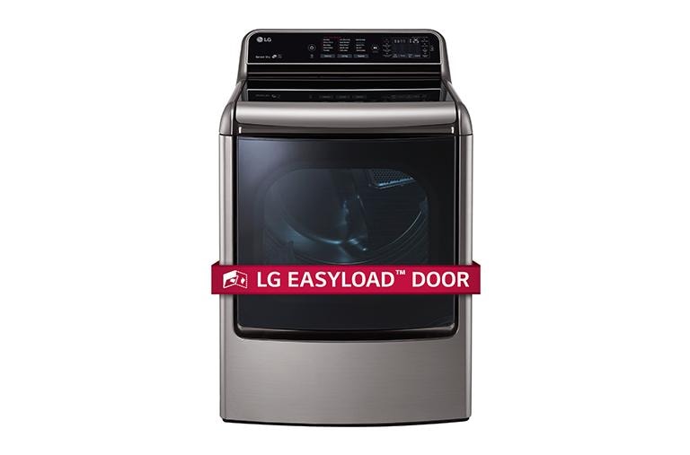 LG 9.0 cu. ft. Mega Capacity TurboSteam™ Dryer with EasyLoad™ Door, DLGX7711VE, thumbnail 1