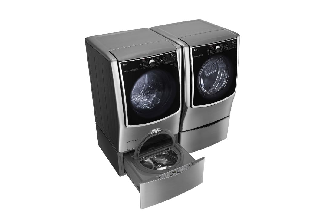 LG 5.5 Total Capacity LG TWINWash™  Bundle with LG SideKick™ and Gas Dryer, WM5000HVA_WD100CV_DLGX5001V_WDP4V, thumbnail 2