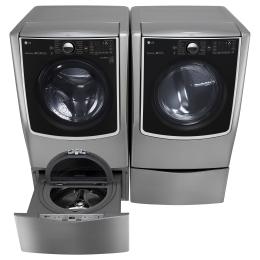 6.2 Total Capacity LG TWINWash™  Bundle with LG SideKick™ and Electric Dryer2