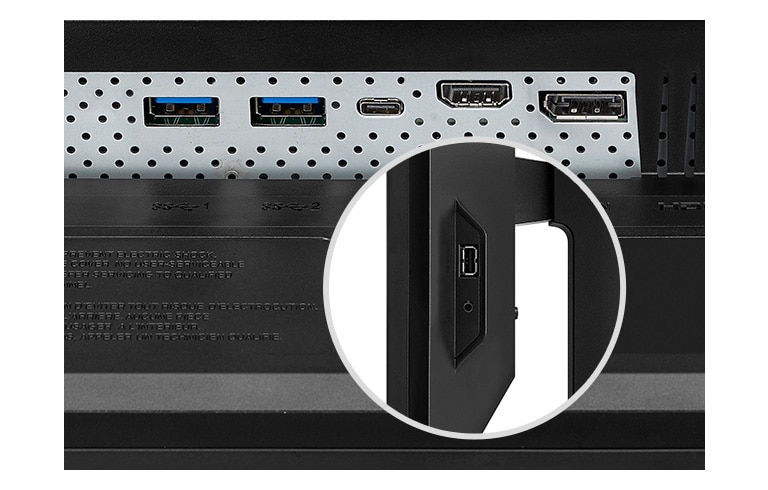 23.8 &rdquo;IPS FHD Monitör Çoklu Bağlantı Noktaları