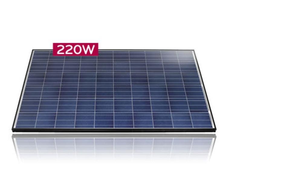 LG High Efficiency Multicrystalline Module Cells: 6 x 10 Module efficiency 13.7%, LG220P1C, thumbnail 5