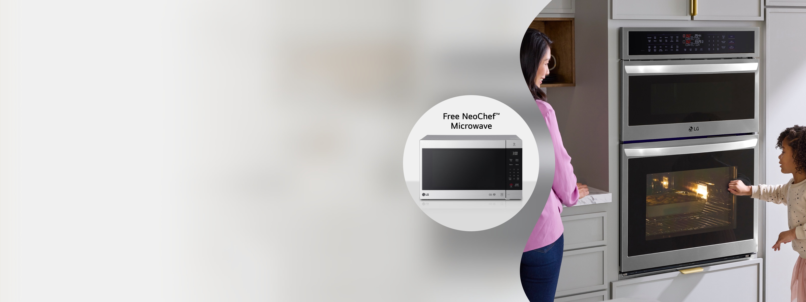 Free microwave with <br>wall oven purchase 1