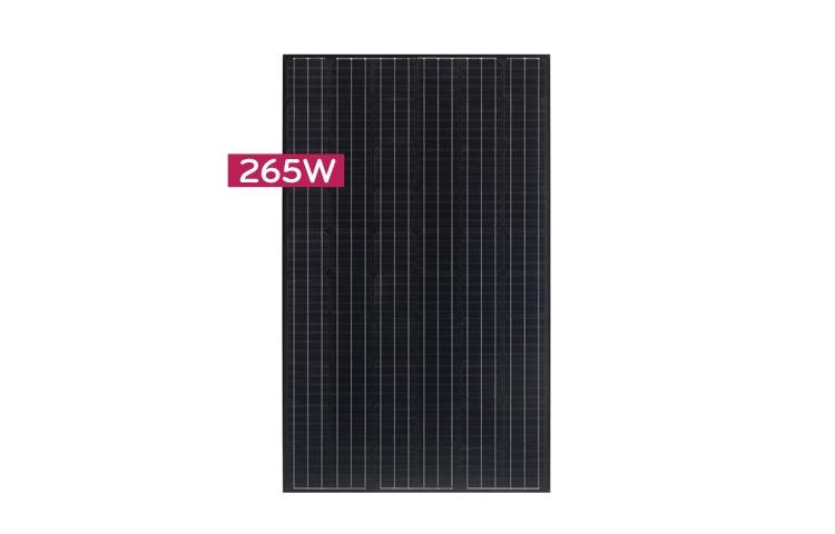 LG High Efficiency Mono X Module Cells: 6 x 10 Module efficiency 16.2% Connector Type:MC4 connector IP67 All Black, LG265S1K-B3, thumbnail 2