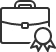 Briefcase and badge icon