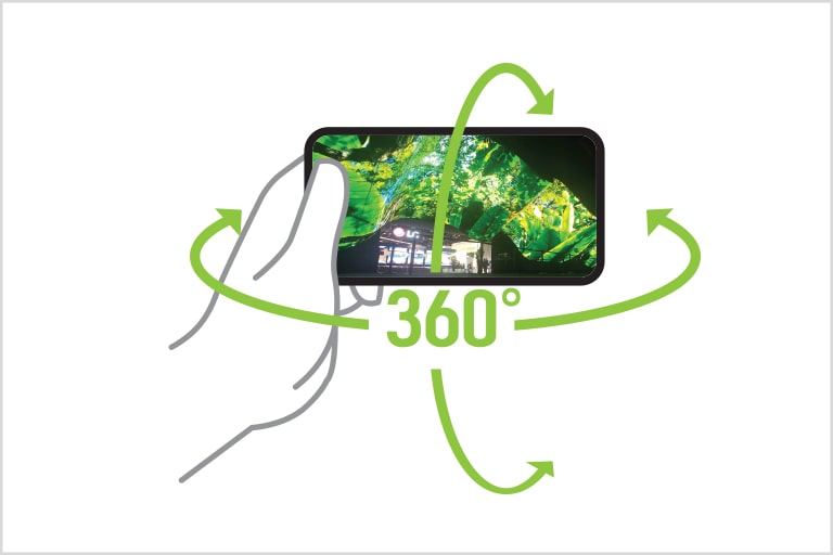 Image of enjoying The virtual OLED Attractor with a mobile phone