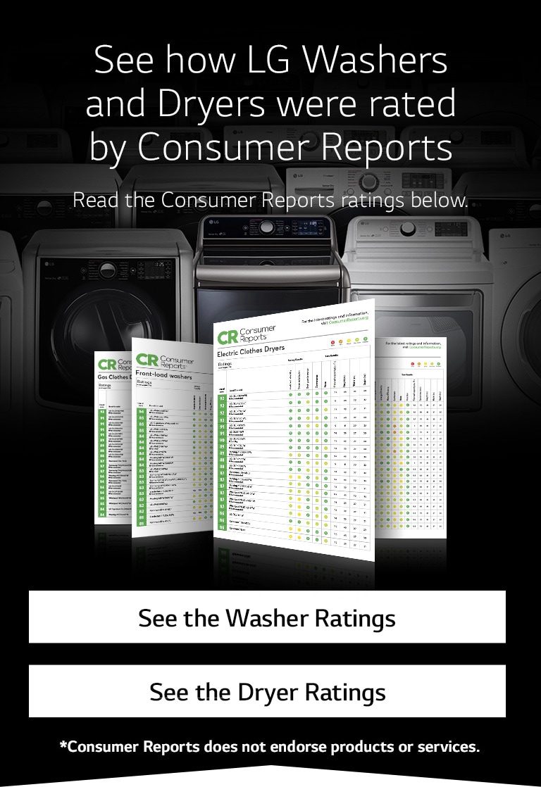 LG Washer & Dryer Ratings by Consumer Reports LG USA