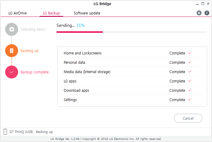 Bridge will then send the infor to the PC