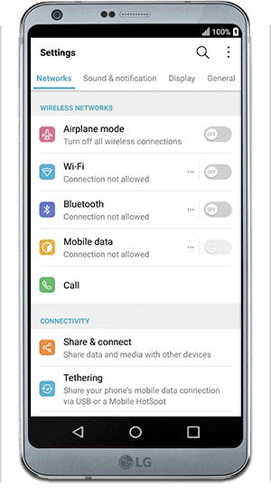 Animation showing below steps