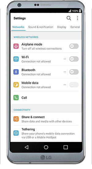 Animation showing below steps
