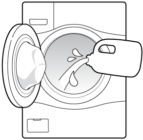 bottle of antifree poured inside tub