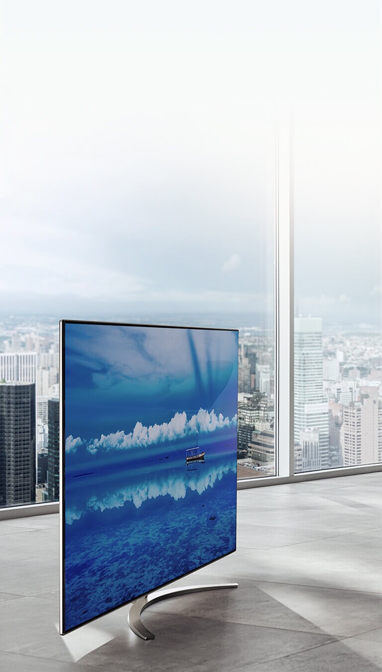 LG tv in upscale apartment
