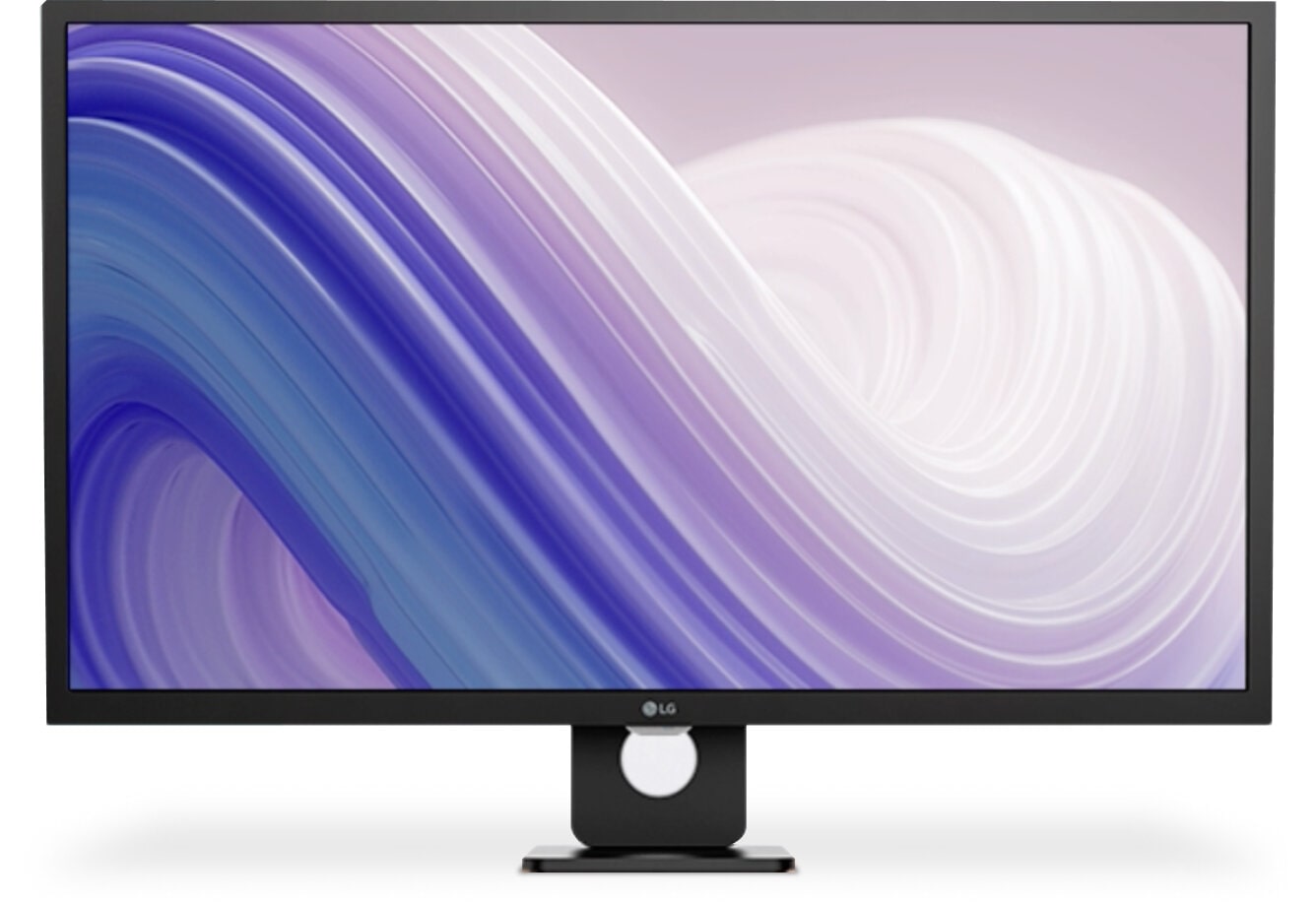 The LG MyView Smart Monitor cycles between a white, pink, olive and black exterior, showing style that fits any space.