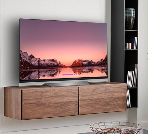 LG OLED E8 - ULTRA-PREMIUM DESIGN LG OLED TV WITH A GLASS DESIGN THAT ELEVATES THE ROOM