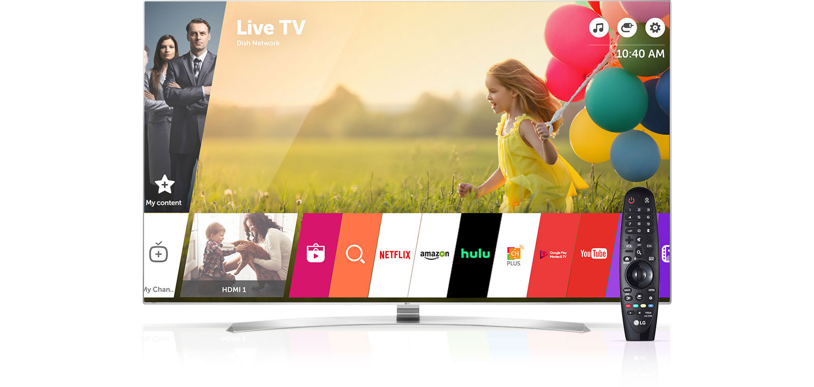 LG TV LED FULLHD, 80cm/32'', AI Smart TV, Procesador Quad Core, ThinQ webOS  4.5 con Sonido Virtual Surround Plus, 2xUSB, 3xHDMI, G