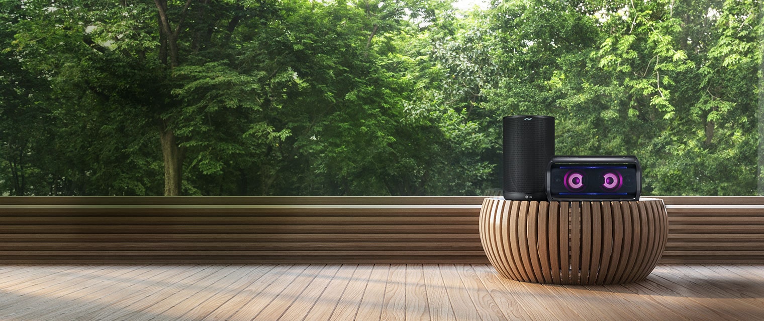 LG XBOOM with meridian