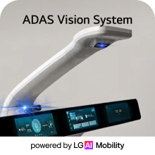 ADAS Vision System powered by LG AI Mobility – camera module and in-vehicle display interface