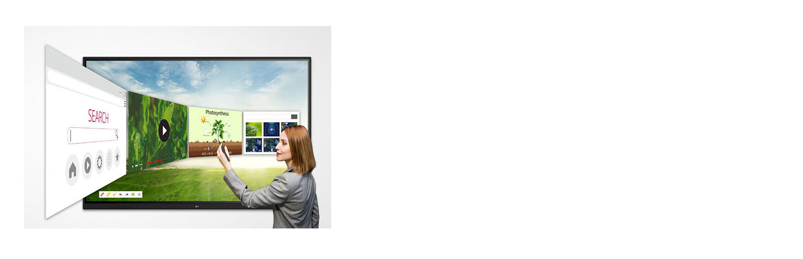 86” IPS UHD IR Multi Touch Interactive Whiteboard has embedded web browser